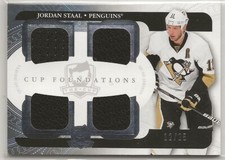 2011-12 The Cup Foundations Jerseys #CFST Jordan Staal 12/25 Pittsburgh Penguins