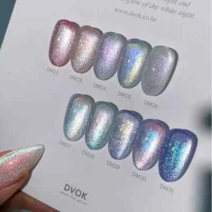 DVOK White Night Magnetic Gel Nail Polish 10g 10 Color K-Beauty - Picture 1 of 15