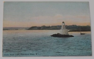 Fuller Rock Light lighthouse postcard Providence River Rhode Island vintage - Picture 1 of 2
