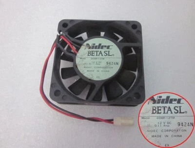 Nidec 6015 D06R-12TM 12V 0.11A 6CM Mute Inverter Cooling fan - Image 1 of 4