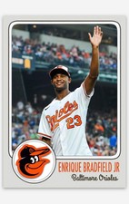 Enrique Bradfield JR NMT Custom Art Baseball Card! Baltimore Orioles Draft Pick!