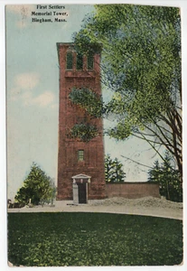 Postal de First Settlers Memorial Tower Hingham MA DB publicada 1913 - recortada - Imagen 1 de 13