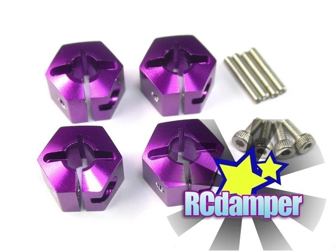 ALUMINUM 12MM HEX DRIVE NUT ADAPTER P HPI 1/10 BULLET ST MT WR8 3.0 NITRO FLUX - Image 1 of 1