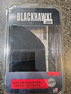 FUNDA BLACKHAWK INSIDE-THE-PANTS TALLA 07 MANO IZQUIERDA 3 1/4" - 3 3/4" GRANDES AUTOS Foto 1 de 4