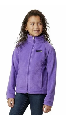 Columbia Purple Fleece Girls Full Zip Jacket Size Youth M Brand New‼️ - Image 1 of 4
