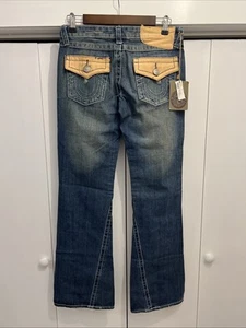 Vintage True Religion Joey Godiva Pickett Fences Jeans Gr. 29 Twisted Flare Y2K 2000er - Bild 1 von 10