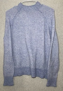 J. Suéter Pullover Azul Hilo Supersuave Cuello Redondo Talla Mediana - Imagen 1 de 9