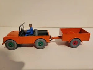 Vintage Dinky Toys Diecast Land Rover With Trailer - Picture 1 of 7