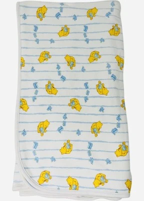 Classic Winnie The Pooh Silly Old Bear Train Blanket Lovey 43x42 - Image 1 of 3