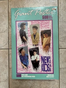 Vintage MB New Kids On The Block 500 Piece Giant Poster Size Puzzle - Picture 1 of 2
