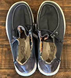 Hey Dude Wendy Damenschuhe Größe 8 Denim Slipper bequeme Halbschuhe - Bild 1 von 6