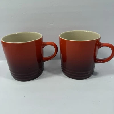 NUEVO Juego de 2 tazas de café rojas Le Creuset Cerise Foto 1 de 4