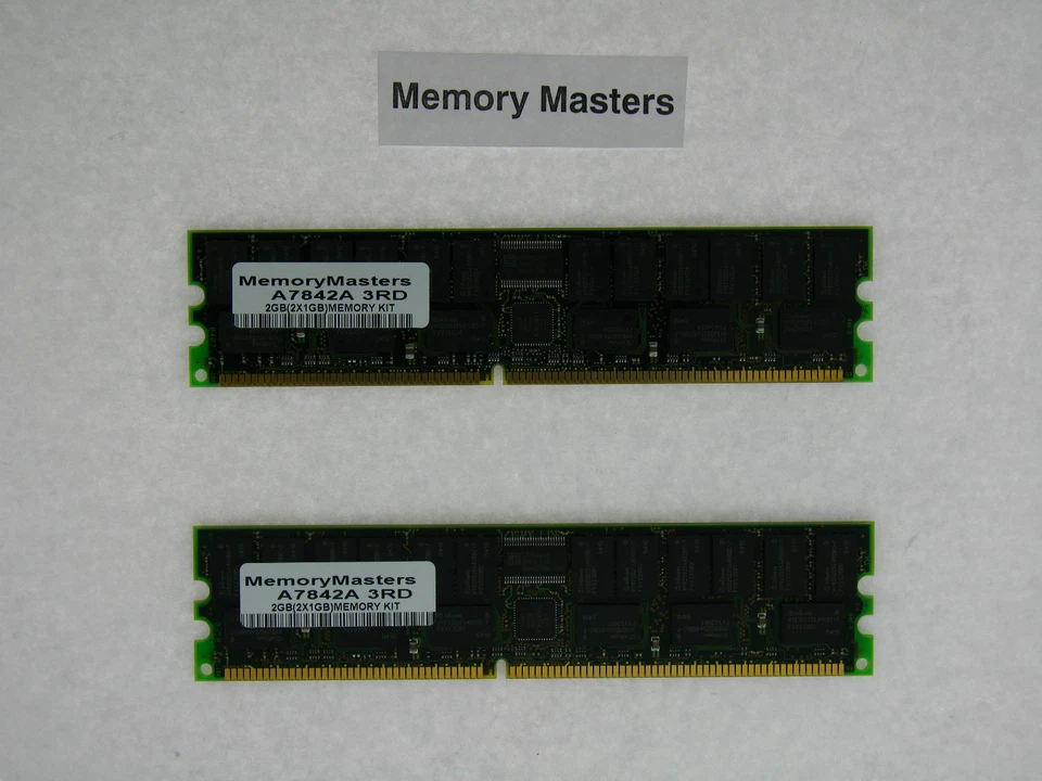 A7842A 2GB (2x1GB) PC2100 Memory kit for HP Server - Image 1 of 1