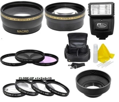 Kit de paquete de accesorios para Nikon D5600 D3500 D3400 con lente AF-P DX NIKKOR 18-55 mm Foto 1 de 4