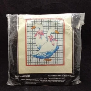 Monarch Horizons Counted Cross Stitch Kit Take a Gander CS19 7.5"x9.5" New Open - Picture 1 of 7