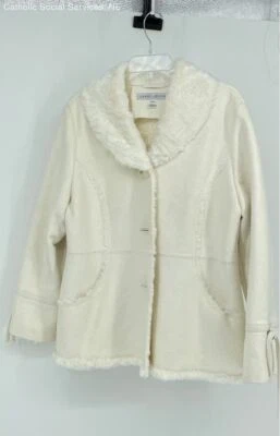 Larry Levine Ivory Button-Up - Size Large - Image 1 of 4