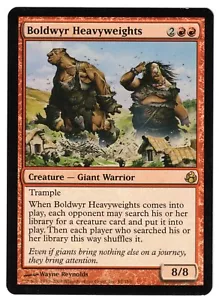 MTG BOLDWYR PESOS PESADOS MORNINGTIDE RARA CRIATURA ROJA CASI NUEVA BEAMTOWN BULLIES EDH - Imagen 1 de 2