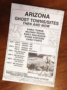 ARIZONA Edition GEISTERSTÄDTE & Stätten damals und heute KARTEN Karte - Bild 1 von 2