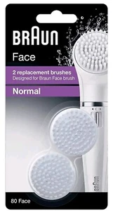 BRAUN Face, FaceSpa & FaceSpa Pro, 2er Ersatzbürsten SE80n für Gesichtsreinigung - Bild 1 von 5