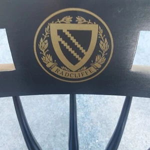 Radcliffe College Nichols & Stone Scholar's Windsor Armchair 1980s Black & Gold - Picture 1 of 4
