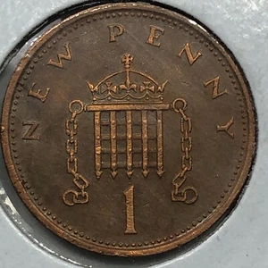 1978 United Kingdom One New Penny Foreign Coin #1905 - Picture 1 of 2