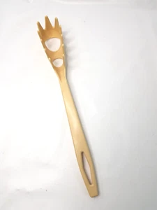 VTG Tailor Made #5 Spaghetti Pasta Fork 11" Off White Server Spoon Measuring - Picture 1 of 8