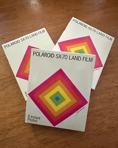 Polaroid Color SX-70 Instant Film 1 Pack (8 Exposures) Paul Giambarba Special Ed - Picture 1 of 3