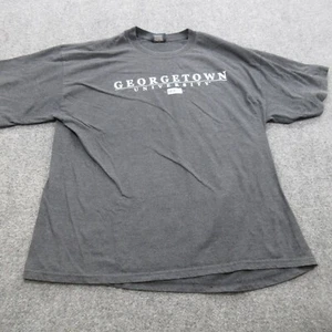 Georgetown University Shirt Mens 2XL Gray Cotton Crew Neck Short Sleeve Hoyas - Picture 1 of 8