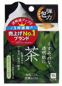 Cow Brand Shizengokochi Green Tea Facial Soap 80g