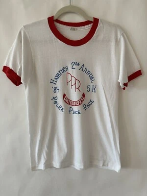 Camisa Indie Hippie Carrera Polka Vintage Estrellas 1984 Talla L Y2K Oktoberfest  Foto 1 de 4