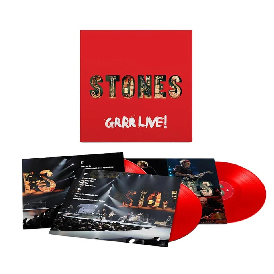 Rolling Stones GRRR! Live-Limited Edition RED 180g Vinyl 3 LP Set - Image 1 of 1
