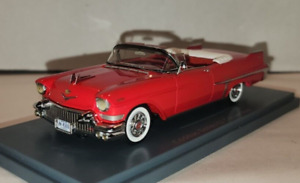 Neo Scale Models 1:43 1957 Cadillac Series 62 Convertible Bright Red BEAUTIFUL!