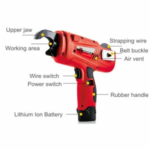 Automatic Handheld Rebar Tier Tool Building Tying Strapping Machine 8-34mm - Picture 1 of 9