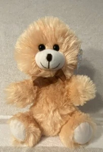 Fuzzy Friends Plush Bear 8" Light Brown Teddy Stuffed Animal Toy With Tags - Picture 1 of 10