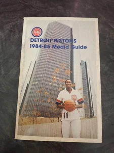 Vintage Detroit Pistons 1984-85 Media Guide Yearbook Isiah Thomas Cover - Picture 1 of 3