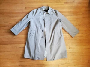 Vintage Koratron Herren braun (khaki) Mantel Jacke herausnehmbares Innenfutter - Bild 1 von 19