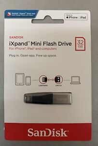 SanDisk iXpand 32GB Mini USB 3.0 Flash Drive for iPone, iPad & Computers 