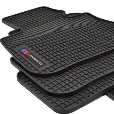 Logo rubber mats rubber floor mats suitable for BMW 3 Series E91 Touring year 2004-2012 - Image 1 of 4