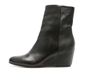 Mujer VINCE " MICHELA " Elegante Cuero Negro Botas con Cuña Zapatos Talla. 8,5 - Imagen 1 de 5