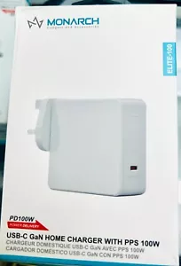 100W USB C Plug, GaN Compact Travel Charger Fast Power Adapter for Macbook,Lapto - Picture 1 of 3