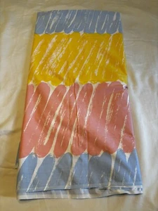 Marimekko Dan River Twin Flat Bed Sheet Pastel Rainbow Colors Vintage 80’s - Picture 1 of 11