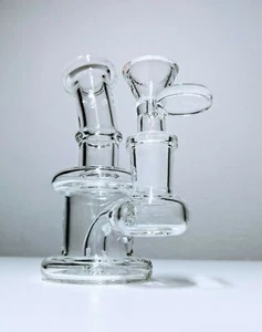 5.5" Mini Glass Bong Diffused Perc Premium Quality Water Pipe Hookah Bubbler - Picture 1 of 8