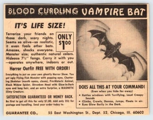 1973 BLOOD CURDLING VAMPIRE BAT Vintage 4.5"X6" Magazine Ad M710 - Picture 1 of 1