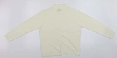 pure&natural Womens Ivory Crew Neck Acrylic Blend Jumper Size 14 - Image 1 of 4