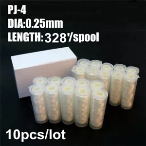 10 carrete de hilo elástico cebo de pesca de poliéster fuerte de 0,2/0,25 mm - Imagen 1 de 4