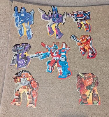 10x 1980's Hasbro Transformers Original G1 Package Artwork Box Cutout Hot Rod Ku - Image 1 of 3