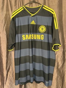 CHELSEA 2009/2010 AWAY FOOTBALL SHIRT ADIDAS SOCCER JERSEY MEN’S SIZE XL - Picture 1 of 12