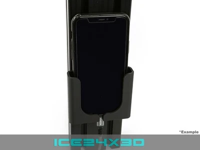 ICE24X3D Supporto smartphone per Sim Rig - supporto cellulare per profilo in alluminio e telemetria