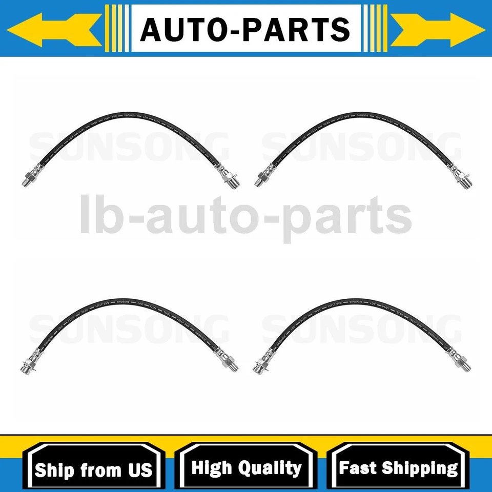 Manguera de freno delantera trasera 4x para GMC PM251 5,2 L 1956 GMC PM251 4,4 L 1956-1957 Foto 1 de 4