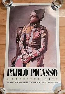 Pablo PICASSO 1980 Exhibition Museum Of Modern Art New York Poster 22"x 37" - Picture 1 of 9